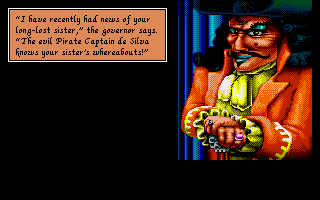 Pirates! Gold (Amiga CD32) screenshot: An evil Spainard