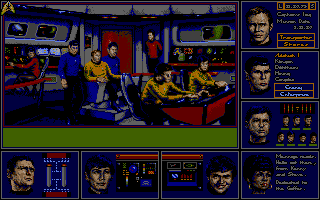 Star Trek: The Rebel Universe (Atari ST) screenshot: The bridge
