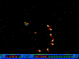 Parallax (SAM Coupé) screenshot: Fireballs or something