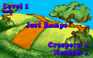 Creepers (DOS) screenshot: Stage 1 Introduction