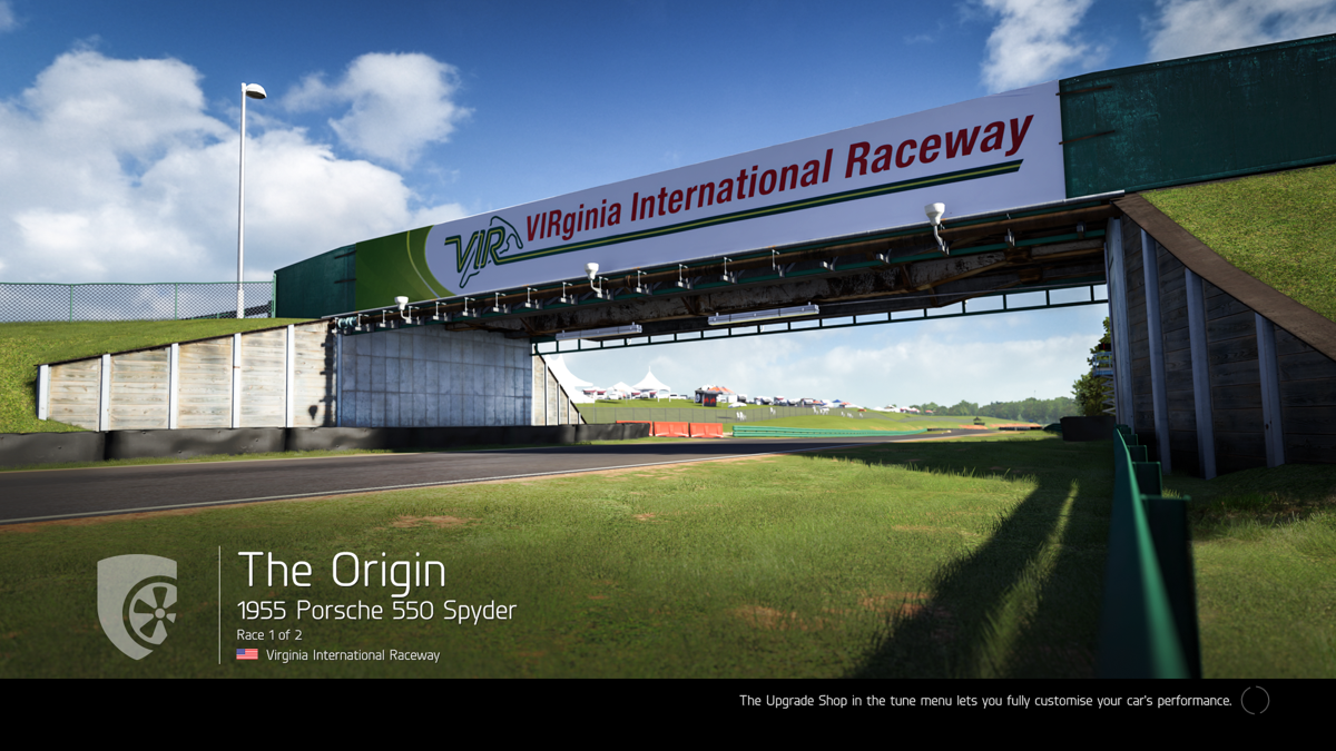 Forza Motorsport 6: Porsche (Xbox One) screenshot: This expansion also includes a new racetrack: Virginia International Raceway.