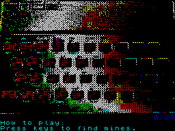 Rotten Egg Mines (ZX Spectrum) screenshot: Before playing.