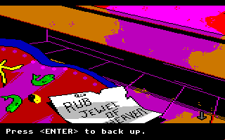 Manhunter 2: San Francisco (Amiga) screenshot: Looking in a drawer.