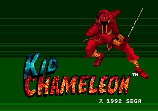 Kid Chameleon (Genesis) screenshot: Title screen