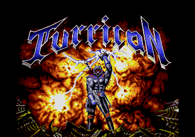 Turrican (Atari ST) screenshot: Title screen