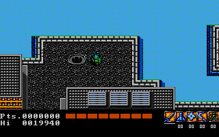 Teenage Mutant Ninja Turtles (Atari ST) screenshot: Starting location, overland