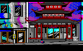 Manhunter 2: San Francisco (Amiga) screenshot: China town.