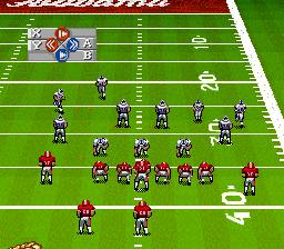 Bill Walsh College Football (SNES) screenshot: Replay mode