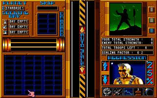 Overlord (Amiga) screenshot: Battle screen