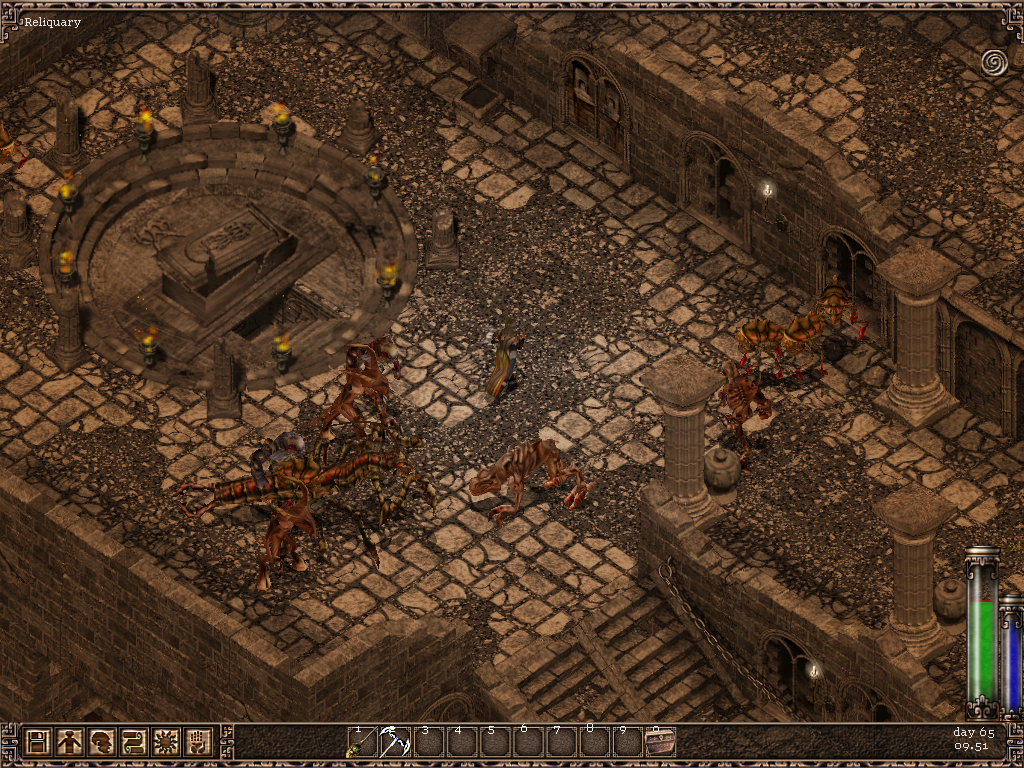 Heretic Kingdoms: The Inquisition (Windows) screenshot: The Reliquary, filled with demons
