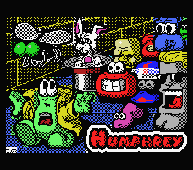 Humphrey (MSX) screenshot: Title screen
