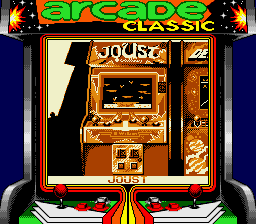 Arcade Classic 4: Defender/Joust (Game Boy) screenshot: Joust machine