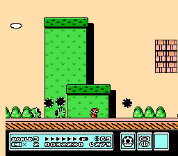 Super Mario Bros. 3 (NES) screenshot: Spike-throwing enemies