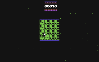Block Fill (Commodore 64) screenshot: A game in progress