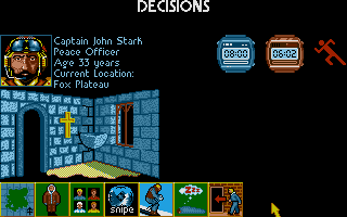 Midwinter (Atari ST) screenshot: At a church.