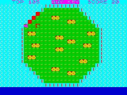 Snake and Tits (ZX Spectrum) screenshot: Failed