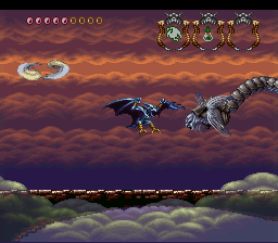 Demon's Crest (SNES) screenshot: You'll have to fight "Flier" several times
