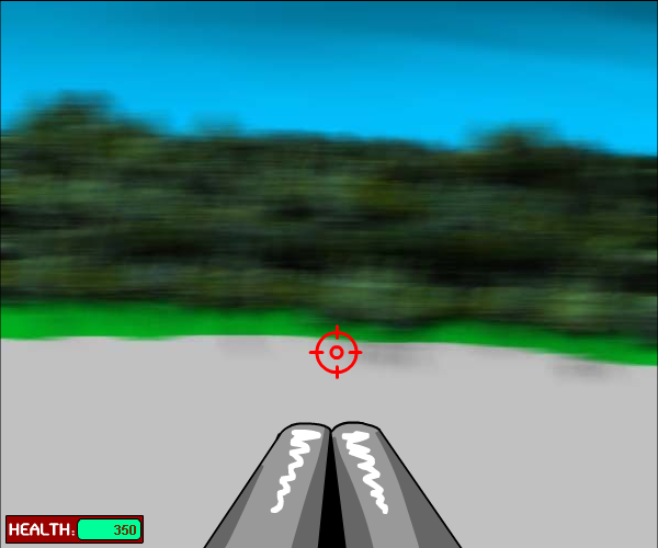 Kindergarten Killer (Browser) screenshot: Fortunately there are no road obstacles, so the player can look sideways while driving.