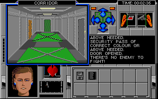 Spacewrecked: 14 Billion Light Years From Earth (Atari ST) screenshot: Which way to go?