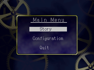 EMIT: Value Pack (PlayStation) screenshot: Volume 3: The Main Menu (In English)