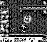 Taz-Mania (Game Boy) screenshot: AAAAAAARGH!