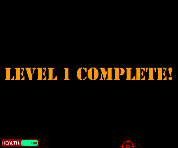 Kindergarten Killer (Browser) screenshot: Level completed!