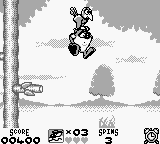 Taz-Mania (Game Boy) screenshot: Let go of me!