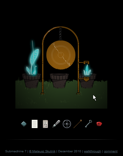 Submachine 7: The Core (Browser) screenshot: This gong is more than just a decoration.