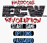 ECW Hardcore Revolution (Game Boy Color) screenshot: Title screen