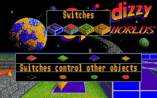 Spindizzy Worlds (Amiga) screenshot: Switch systems