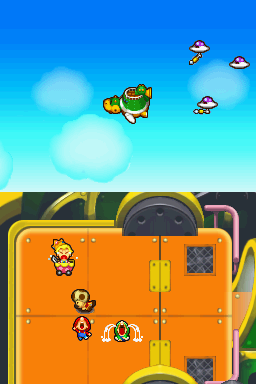 Mario & Luigi: Partners in Time (Nintendo DS) screenshot: Luigi as always ;)