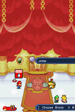 Mario & Luigi: Partners in Time (Nintendo DS) screenshot: Intro to fighting