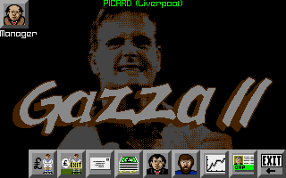 Gazza II (Amiga) screenshot: Manager options menu