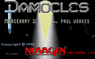 Damocles: Mercenary II (Atari ST) screenshot: Title screen