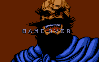 Dynasty Wars (Atari ST) screenshot: Game over