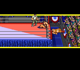 Screenshot of Hammerlock Wrestling (SNES, 1994) - MobyGames