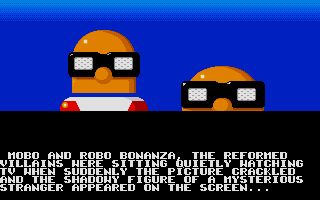 Bonanza Bros. (Atari ST) screenshot: From the intro
