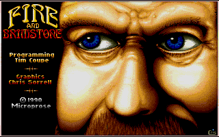 Fire and Brimstone (Atari ST) screenshot: Title screen