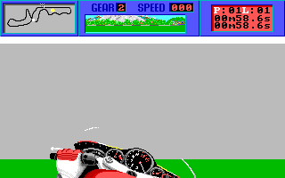 The Cycles: International Grand Prix Racing (Amiga) screenshot: Crashed into tunnel wall