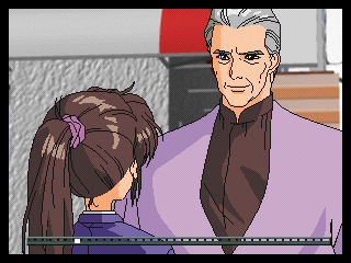 EMIT: Value Pack (PlayStation) screenshot: Volume 1: When an old man approached her and asked her the date.