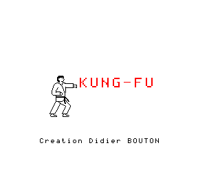 Kung-Fu (Exelvision) screenshot: Title screen