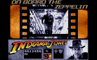 Indiana Jones and the Last Crusade: The Action Game (Atari ST) screenshot: Level 3 - The Nazi Zeppelin.
