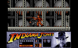 Indiana Jones and the Last Crusade: The Action Game (Atari ST) screenshot: Nazis! I hate these guys! Whack!