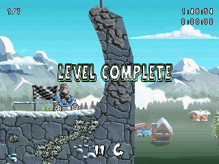 Turbo Grannies (Android) screenshot: First level completed