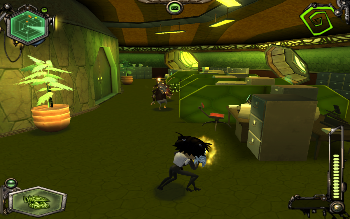 Insecticide: Part 1 (Windows) screenshot: Shootout in an office complex.