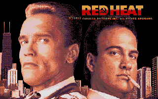 Red Heat (Atari ST) screenshot: Title screen
