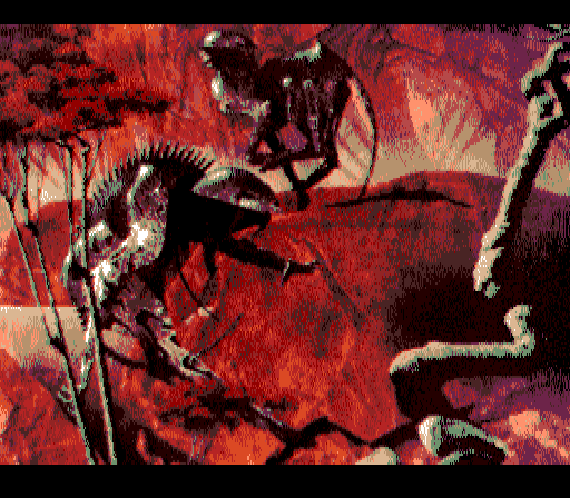 Shadow of the Beast (TurboGrafx CD) screenshot: Roger Dean was here [512x224]