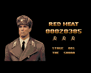 Red Heat (Amiga) screenshot: Mission complete.