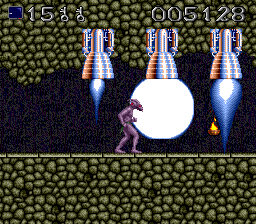 Shadow of the Beast (TurboGrafx CD) screenshot: Oops, sorry for the blast