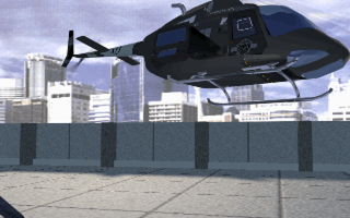A.D Cop (DOS) screenshot: Helicopter